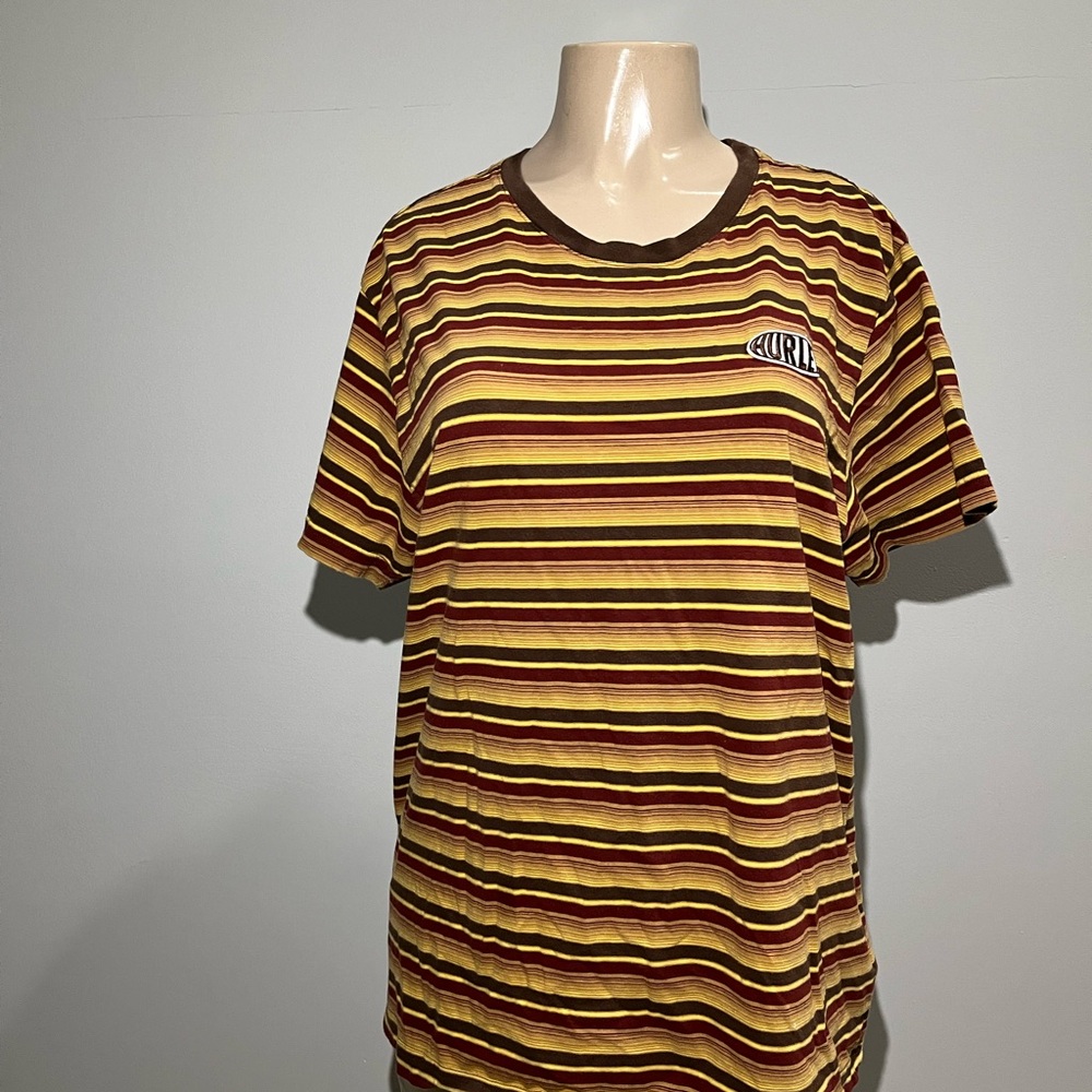 Hurley Multicolor Striped Short Sleeve Tee